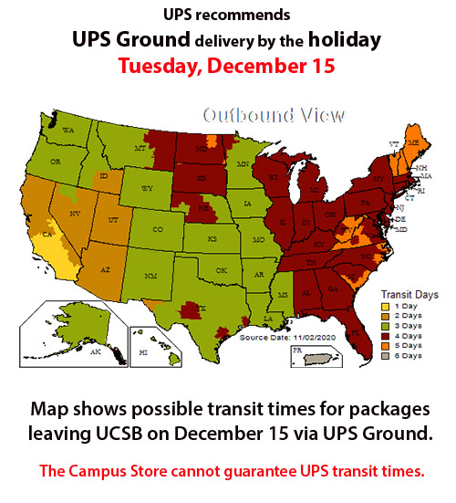 Ups Delivery Times Map Holiday 2020 Shipping Info